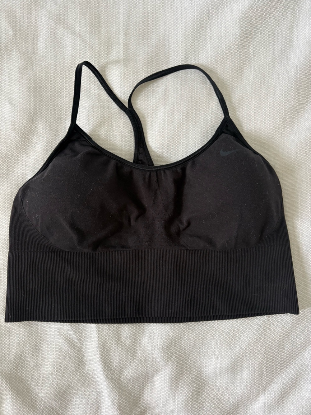 Nike Black Seamless Light-Support Sports Bra